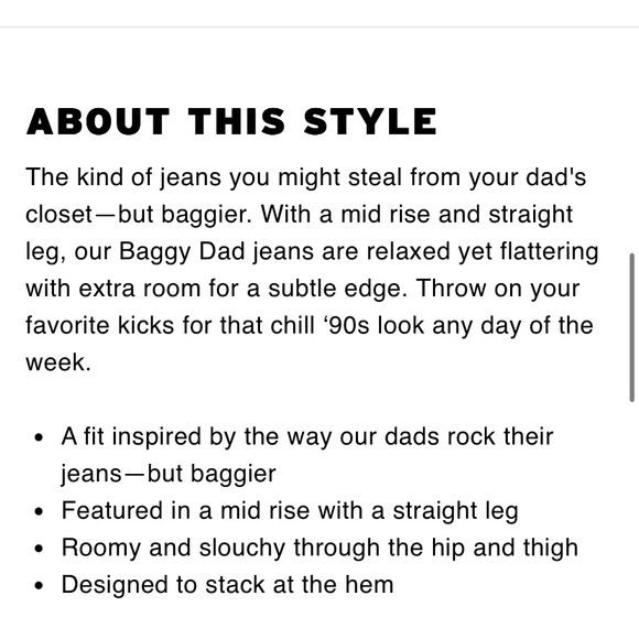 Levi's Baggy Dad Jeans in Medium Blue Wash - Picture 7 of 9